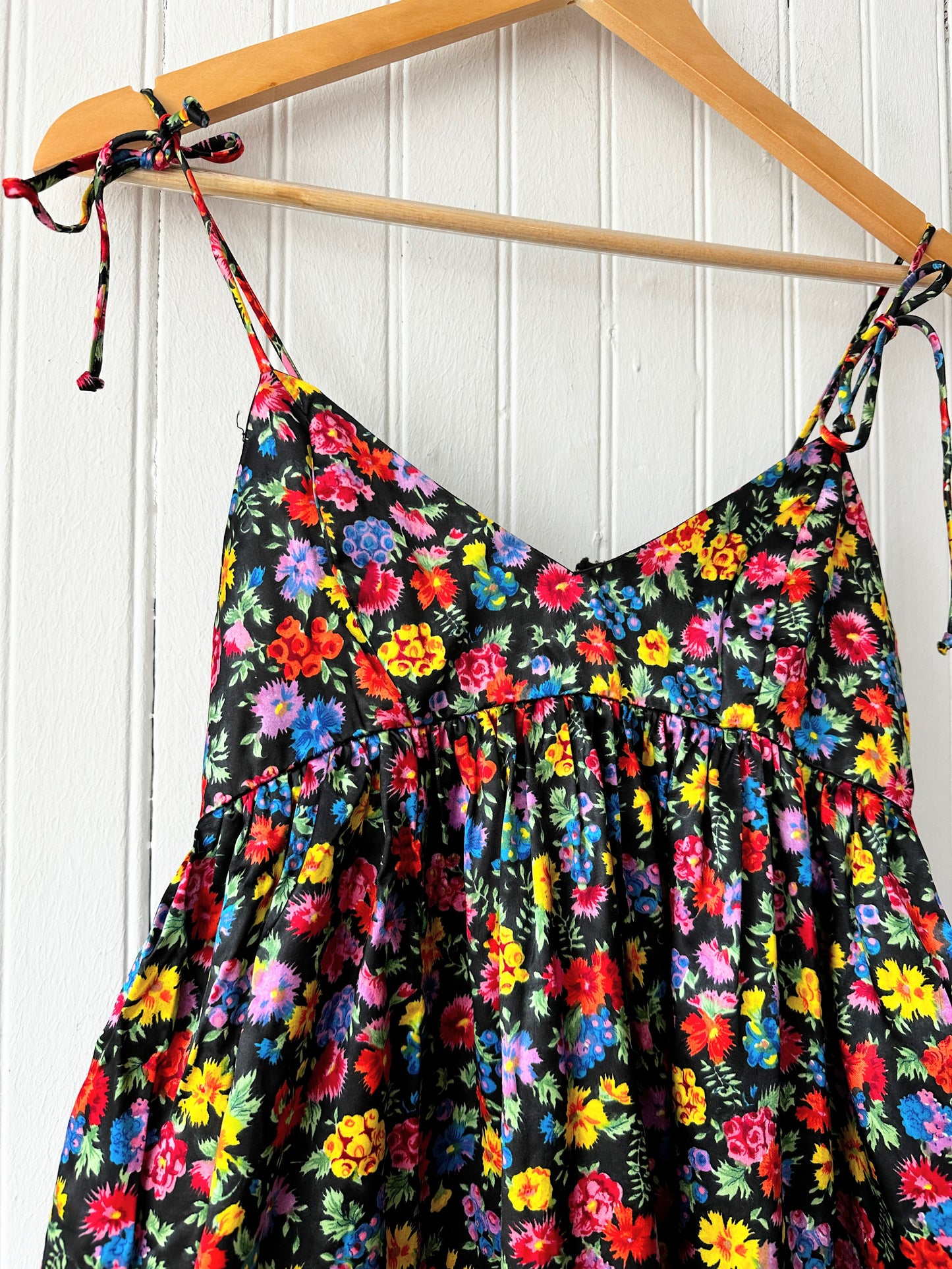 70’s Floral Babydoll Mini Dress