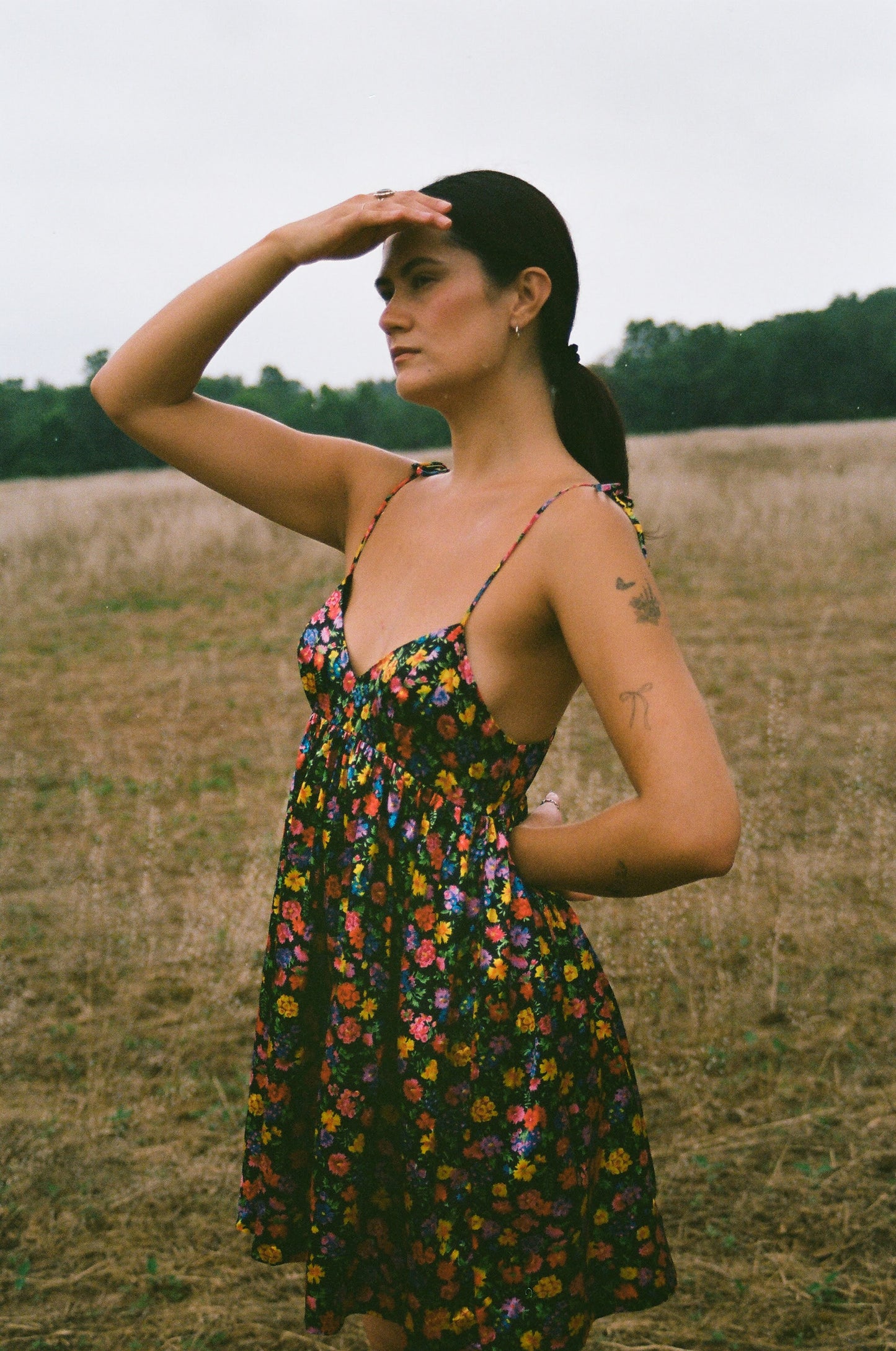 70’s Floral Babydoll Mini Dress