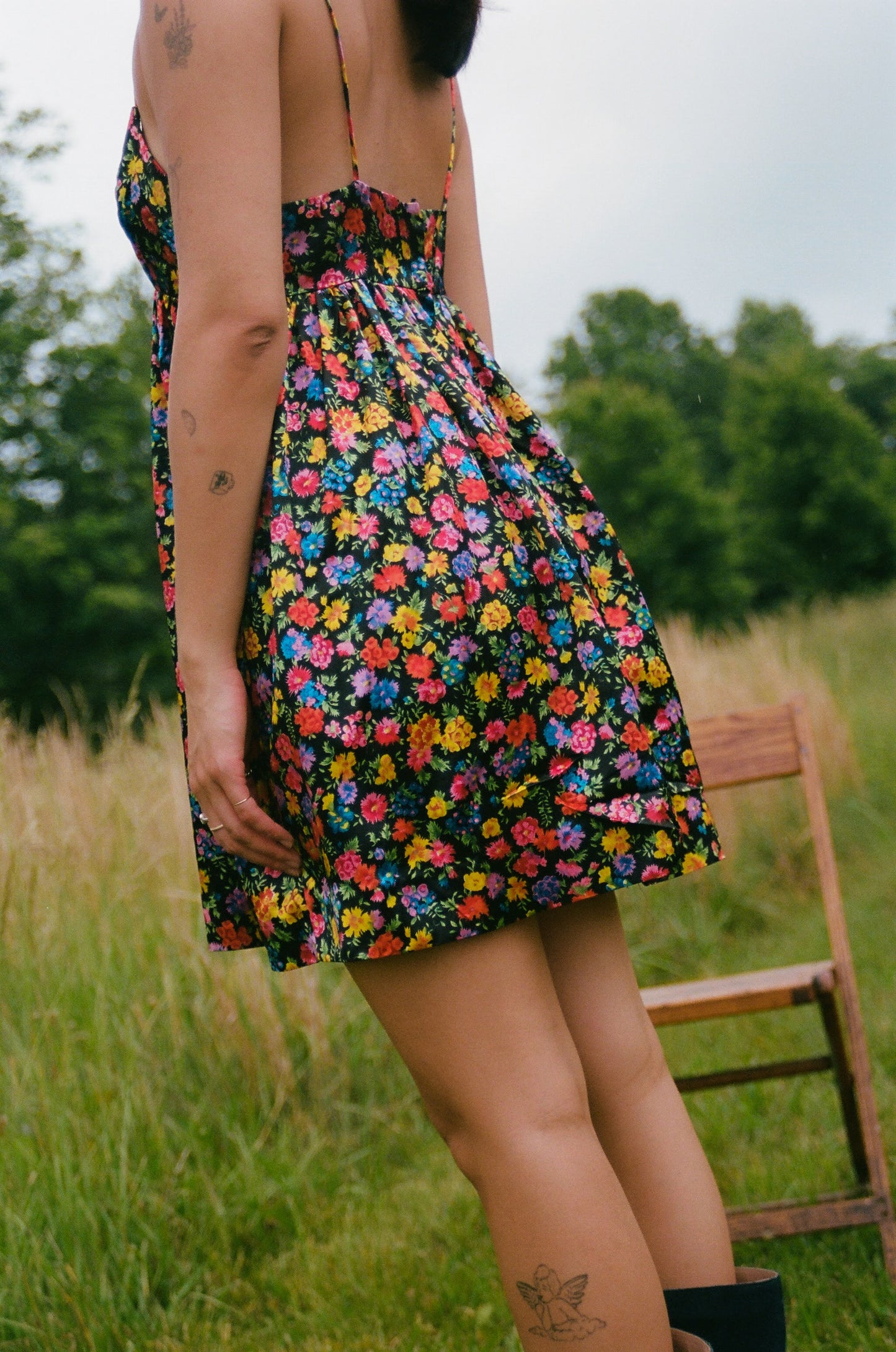 70’s Floral Babydoll Mini Dress