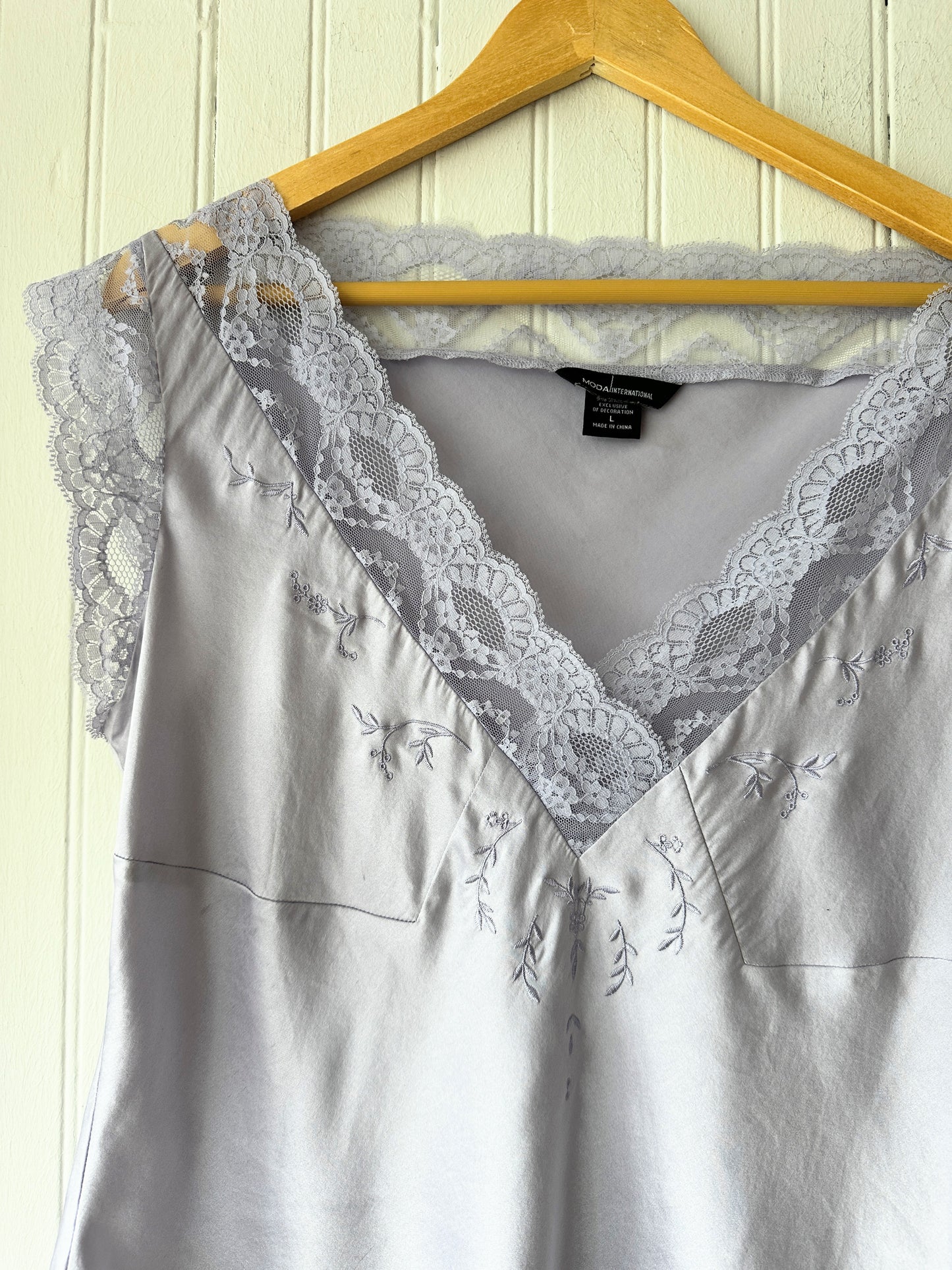 Y2K Moda International Silk and Lace Blouse
