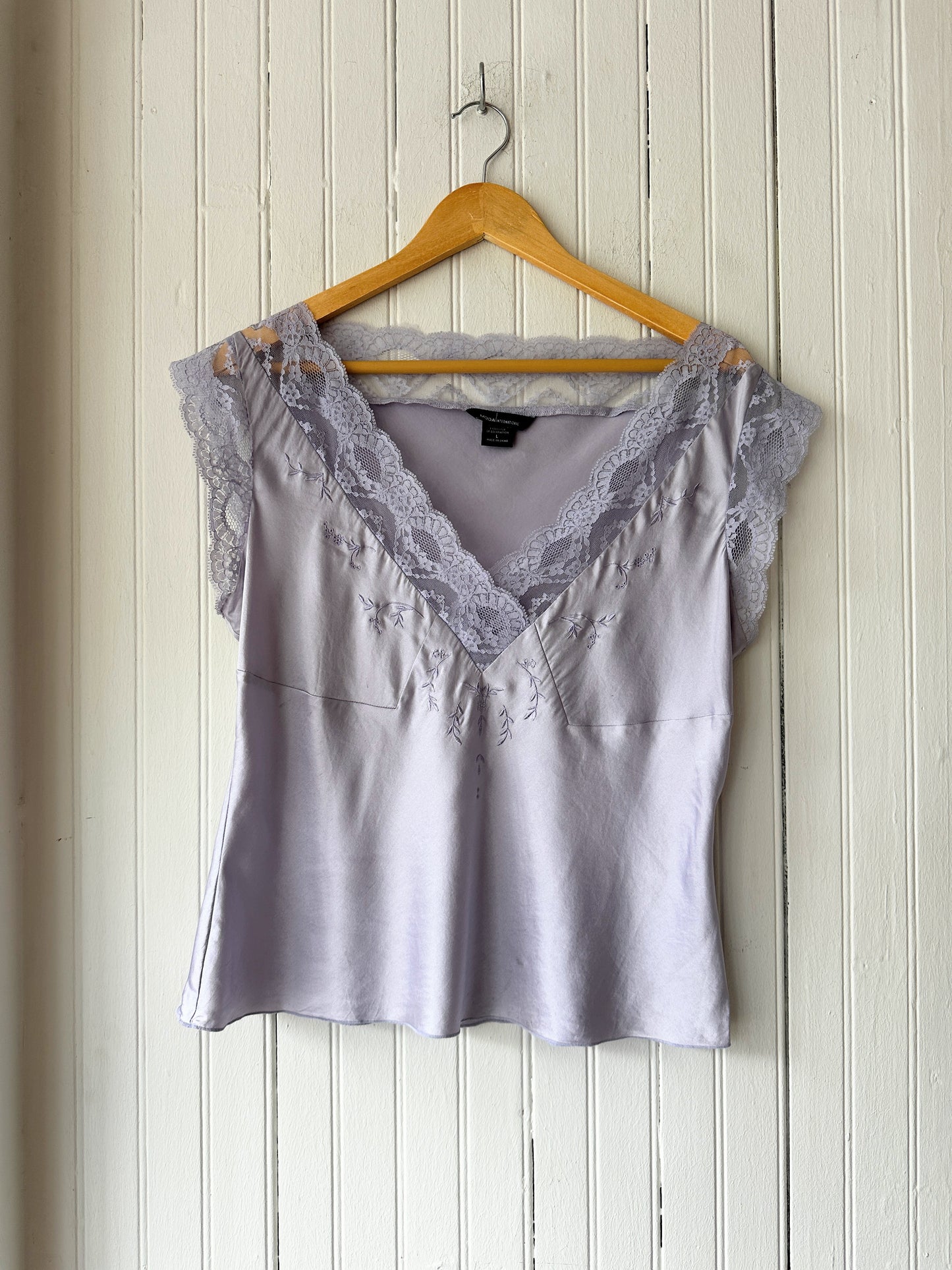 Y2K Moda International Silk and Lace Blouse